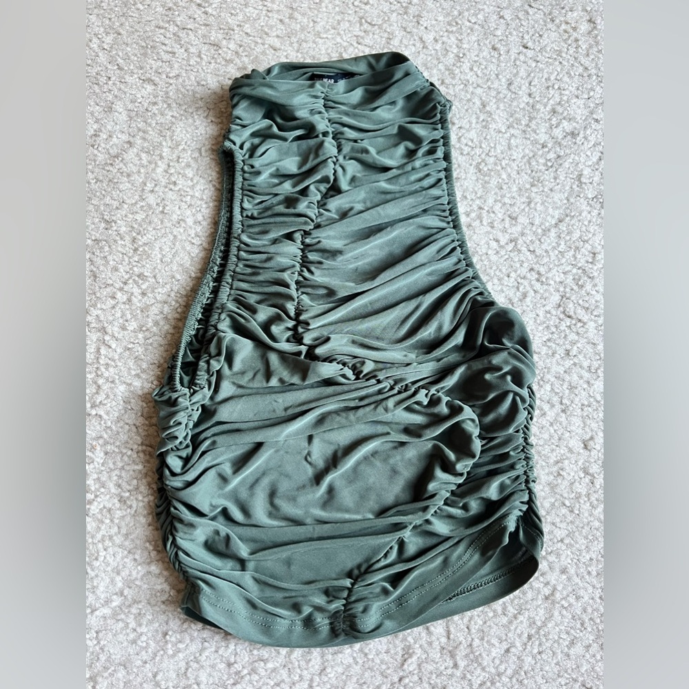 Pull&Bear Green crop top
